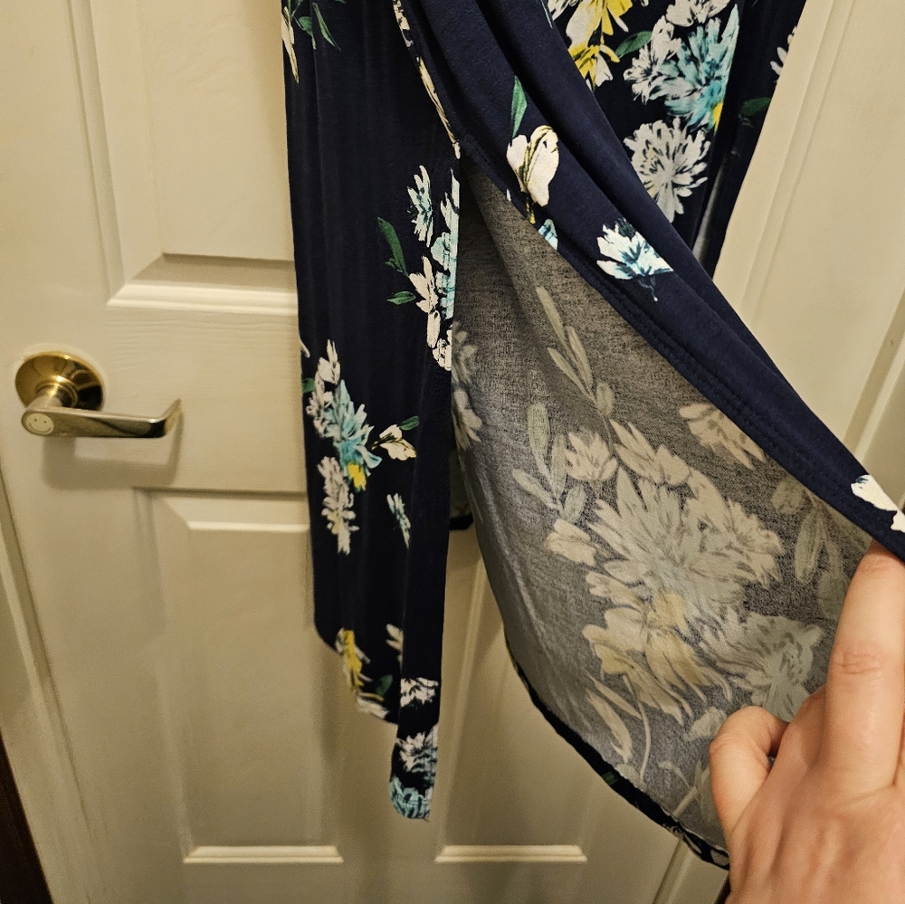 a.n.a. Navy Floral Print Women's Maxi Skirt - XXL - Picture 2 of 6